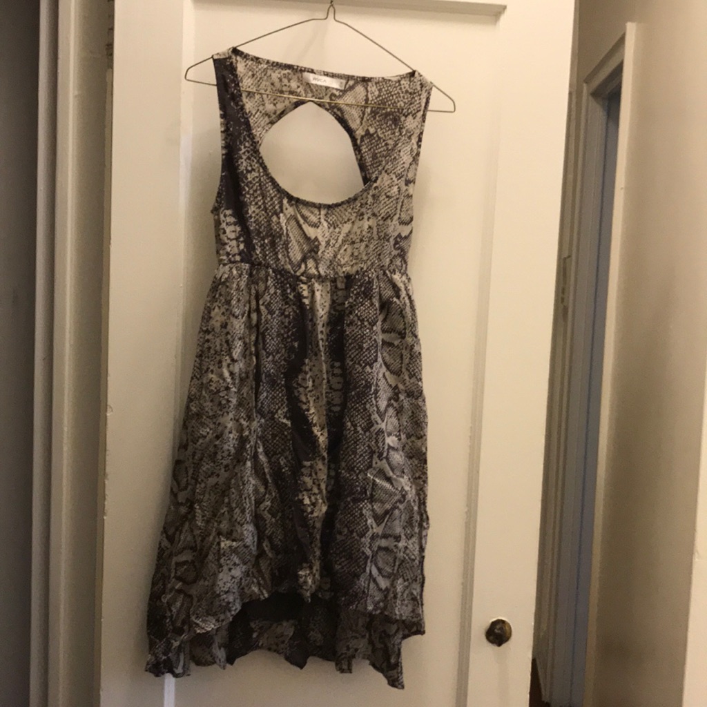 Rvca Python Cutout Dress